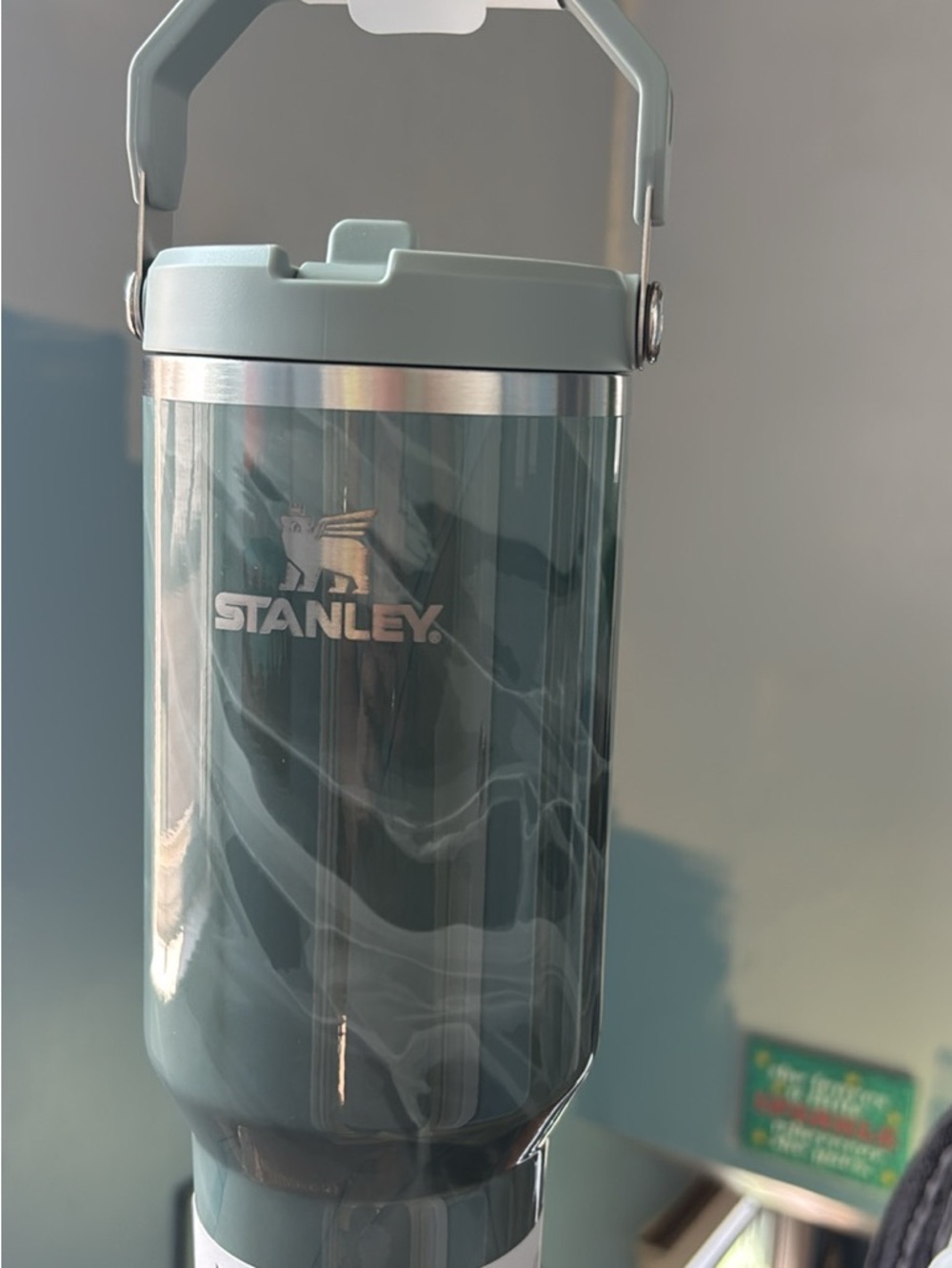 Stanley Seafoam Green Insulated Travel Mug with Handle 40oz